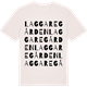 Vintage White t-shirt med Laggaregården ordlek t-shirt
