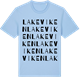 Blue Soul t-shirt med Lakeviken ordlek t-shirt