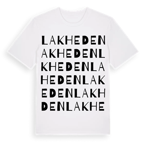 Lakheden ordlek t-shirt – ekologisk bomull t-shirt från PinShirt