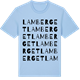 Blue Soul t-shirt med Lamberget ordlek t-shirt