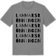 Mid Heather Gray t-shirt med Lammarsrönningen ordlek t-shirt
