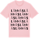 Pink Cotton t-shirt med Lämmås ordlek t-shirt
