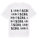 Lammåsen ordlek t-shirt