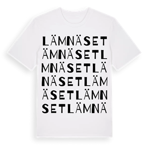 Lämnäset ordlek t-shirt – ekologisk bomull t-shirt från Pinshirt