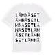Lämnäset ordlek t-shirt