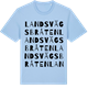 Blue Soul t-shirt med Landsvägsbråten ordlek t-shirt