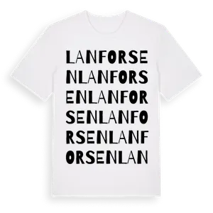 Lanforsen ordlek t-shirt – ekologisk bomull t-shirt från Pinshirt
