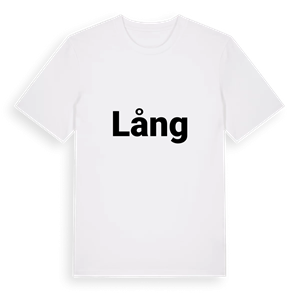Lång fetstil t-shirt – ekologisk bomull t-shirt från PinShirt