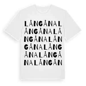 Långåna ordlek t-shirt – ekologisk bomull t-shirt från PinShirt