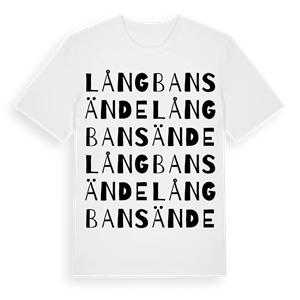 Långbansände ordlek t-shirt – ekologisk bomull t-shirt från Pinshirt