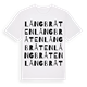 Långbråten ordlek t-shirt