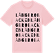 Pink Cotton t-shirt med Långbrobacken ordlek t-shirt