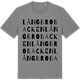 Mid Heather Gray t-shirt med Långbrobacken ordlek t-shirt