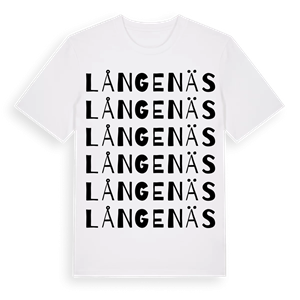 Långenäs ordlek t-shirt – ekologisk bomull t-shirt från PinShirt