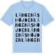 Blue Soul t-shirt med Långenäshöjden ordlek t-shirt