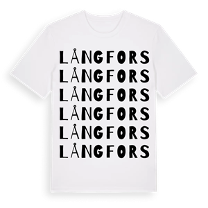Långfors ordlek t-shirt – ekologisk bomull t-shirt från PinShirt