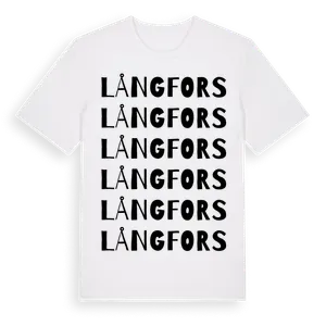 Långfors ordlek t-shirt – ekologisk bomull t-shirt från Pinshirt