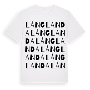 Långlanda ordlek t-shirt – ekologisk bomull t-shirt från PinShirt