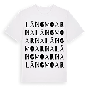 Långmoarna ordlek t-shirt – ekologisk bomull t-shirt från PinShirt