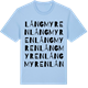 Blue Soul t-shirt med Långmyren ordlek t-shirt