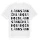 Långsängen ordlek t-shirt