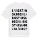 White t-shirt med Långstadskogen ordlek t-shirt
