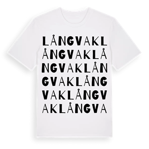 Långvak ordlek t-shirt – ekologisk bomull t-shirt från PinShirt