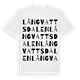 Långvattsdalen ordlek t-shirt