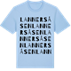 Blue Soul t-shirt med Lannersåsen ordlek t-shirt