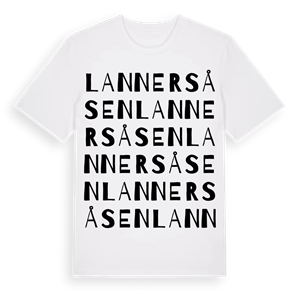 Lannersåsen ordlek t-shirt – ekologisk bomull t-shirt från PinShirt