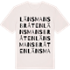 Vintage White t-shirt med Länsmansbråten ordlek t-shirt