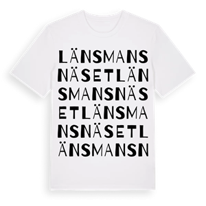 Länsmansnäset ordlek t-shirt – ekologisk bomull t-shirt från PinShirt
