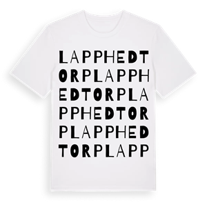 Lapphedtorp ordlek t-shirt – ekologisk bomull t-shirt från Pinshirt