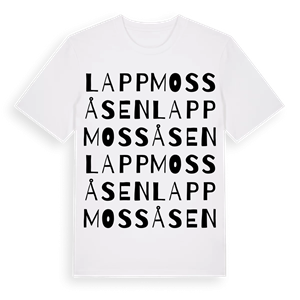 Lappmossåsen ordlek t-shirt – ekologisk bomull t-shirt från Pinshirt