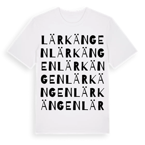 Lärkängen ordlek t-shirt – ekologisk bomull t-shirt från PinShirt