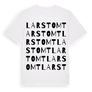 Larstomt ordlek t-shirt – ekologisk bomull t-shirt från PinShirt