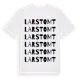 White t-shirt med Larstomt ordlek t-shirt
