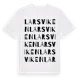 White t-shirt med Larsviken ordlek t-shirt