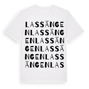 Lassängen ordlek t-shirt – ekologisk bomull t-shirt från PinShirt