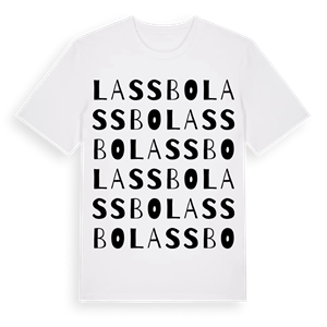 Lassbo ordlek t-shirt – ekologisk bomull t-shirt från Pinshirt