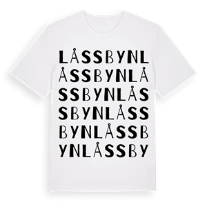 Låssbyn ordlek t-shirt – ekologisk bomull t-shirt från PinShirt