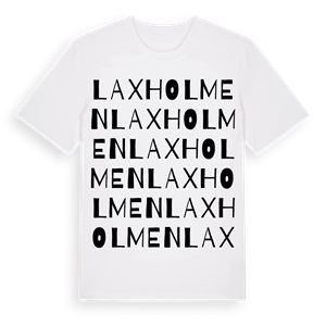 Laxholmen ordlek t-shirt – ekologisk bomull t-shirt från PinShirt