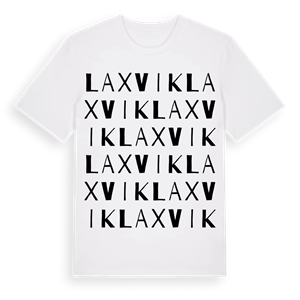Laxvik ordlek t-shirt – ekologisk bomull t-shirt från Pinshirt