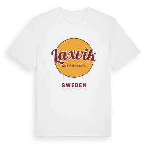 Laxvik cirkel t-shirt – ekologisk bomull t-shirt från PinShirt