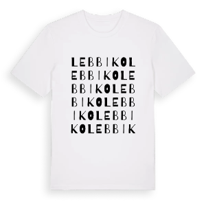 Lebbiko ordlek t-shirt – ekologisk bomull t-shirt från PinShirt