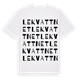 White t-shirt med Lekvattnet ordlek t-shirt