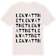 Vintage White t-shirt med Lekvattnet ordlek t-shirt