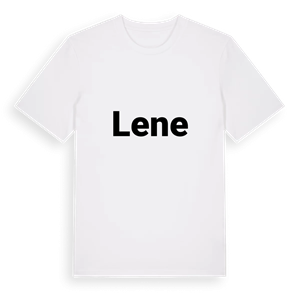 Lene fetstil t-shirt – ekologisk bomull t-shirt från Pinshirt