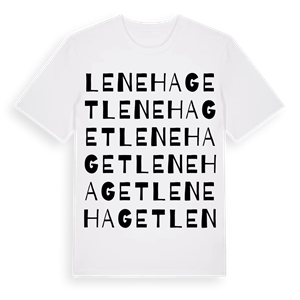 Lenehaget ordlek t-shirt – ekologisk bomull t-shirt från Pinshirt
