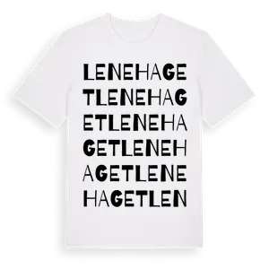 Lenehaget ordlek t-shirt – ekologisk bomull t-shirt från Pinshirt